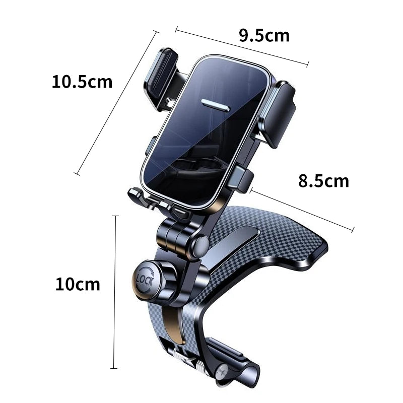 Universal Car Phone Holder - Dashboard Mount with Navigation Stand