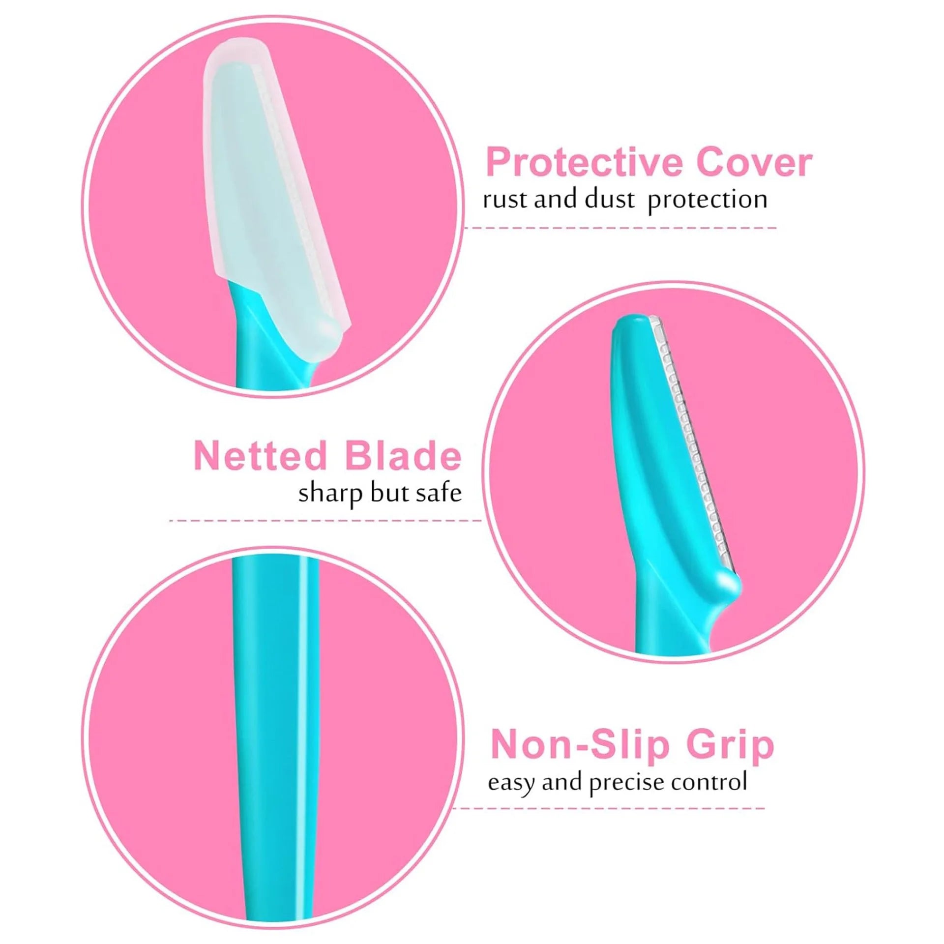 Painless Eyebrow & Facial Hair Trimmer - Precision Razor Shaver