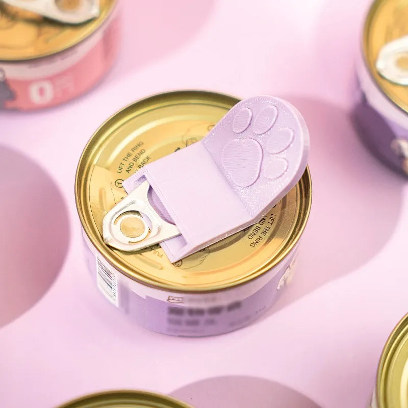 Cat Paw Pet Food Can Opener - Nail-Safe Ring Pull Tool