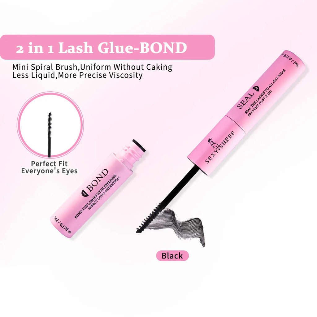 DIY Eyelash Clusters - Individual Lash Extension Kit with Glue