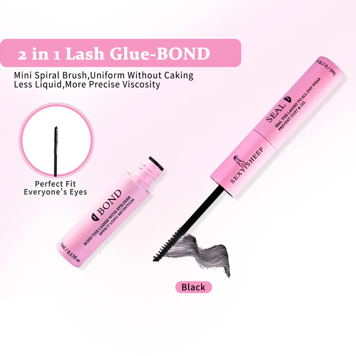DIY Eyelash Clusters - Individual Lash Extension Kit with Glue