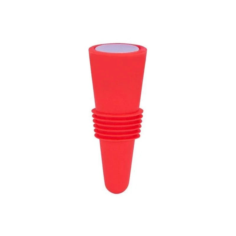 Silicone Wine & Beverage Bottle Stopper - Reusable Leak-Proof Sealer