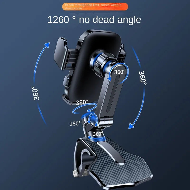 Universal Car Phone Holder - Dashboard Mount with Navigation Stand